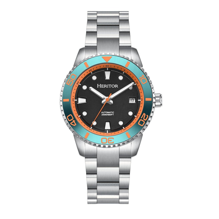 Bexley Diver Automatic Silver / Teal Black Dial