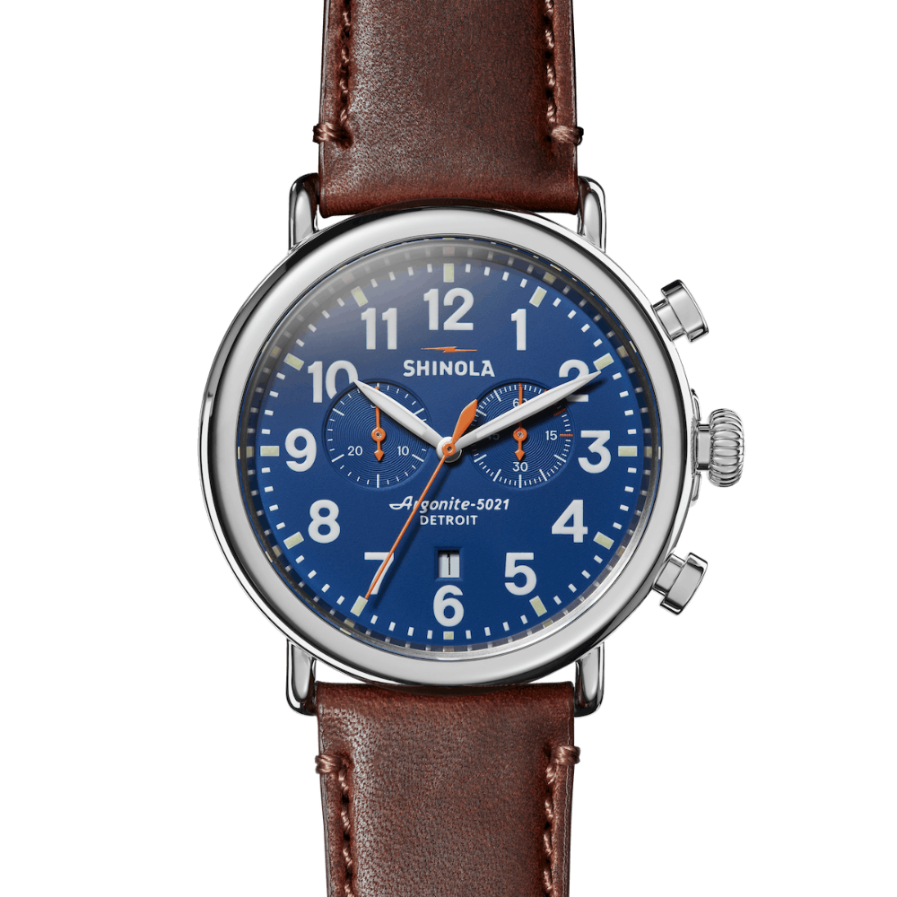 Runwell 47 Chrono blue | Blue Dial