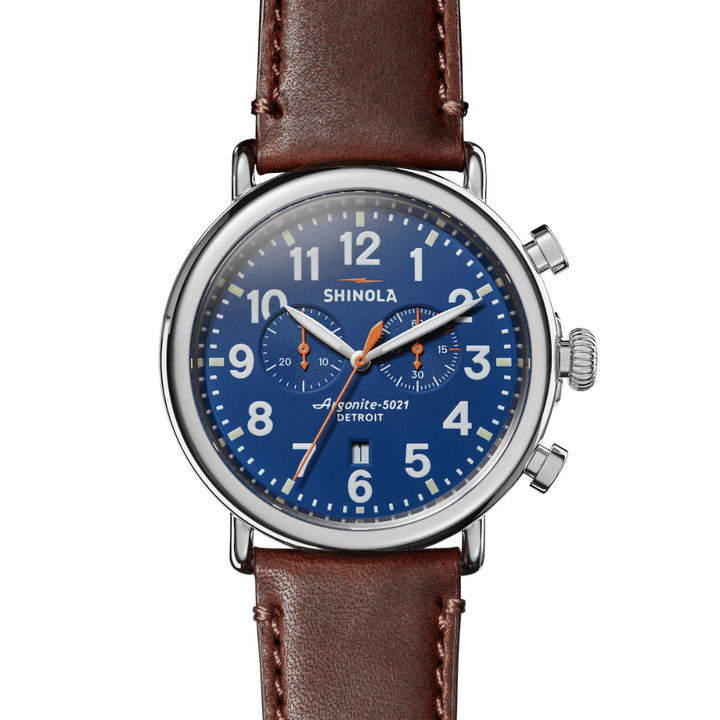 Runwell 47 Chrono blue | Blue Dial