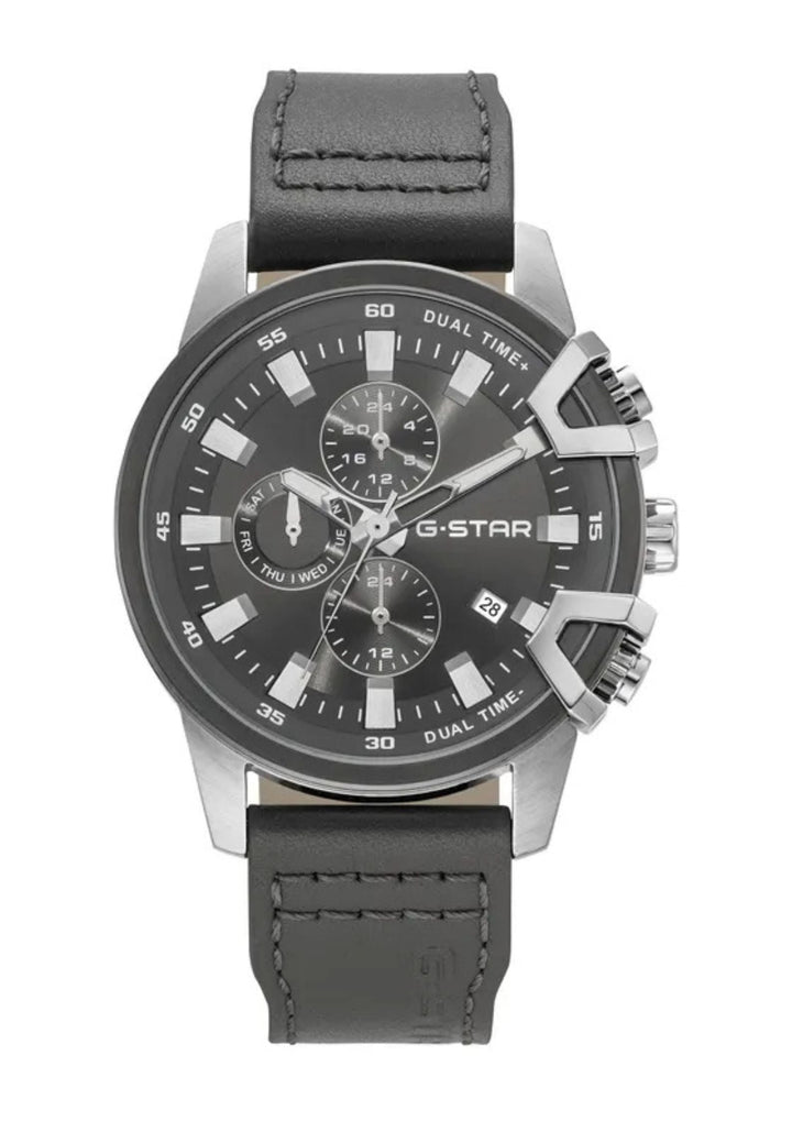 Bend3D Gray Dial / Gray Leather Strap Gray Dial