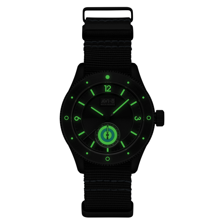 Airmaster Sector Meca-Quartz Black / Nylon | Black Dial
