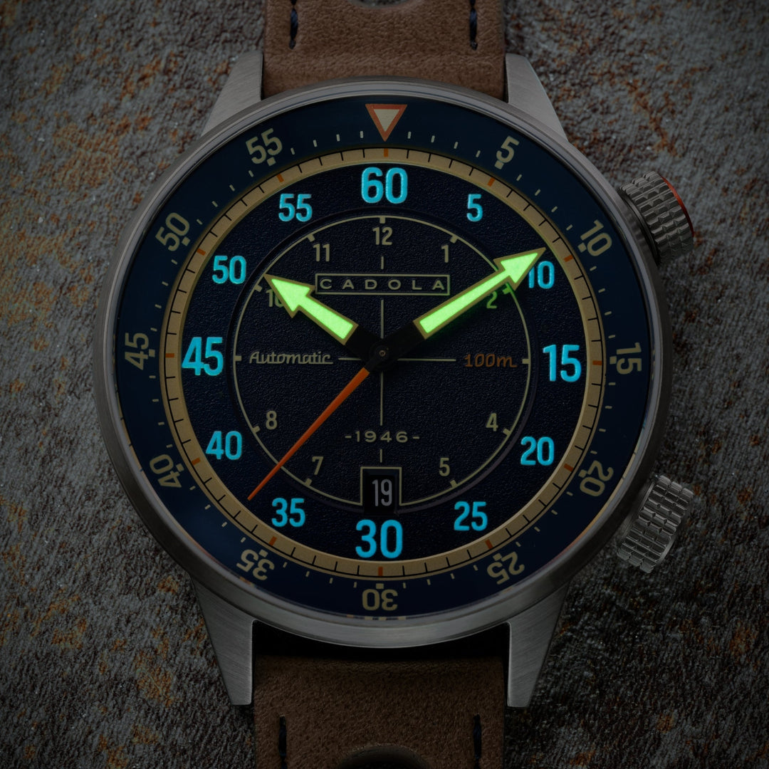 Rally Timer Automatic Blue / Leather | Blue Dial