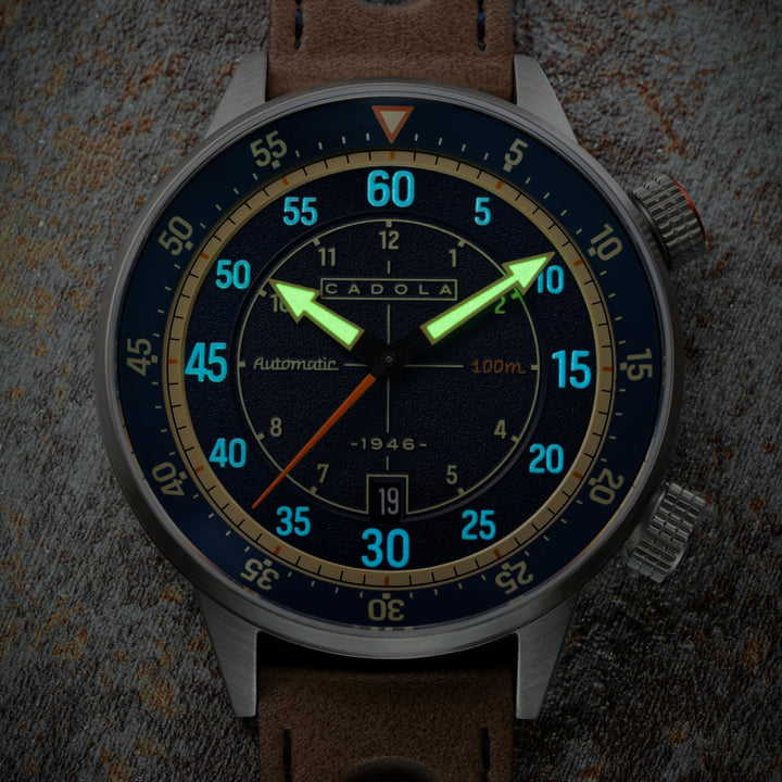 Rally Timer Automatic Blue / Leather | Blue Dial
