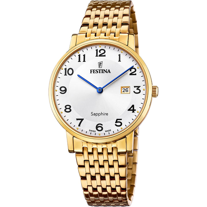 Swiss Made Silver / Stainless Steel Silver Dial