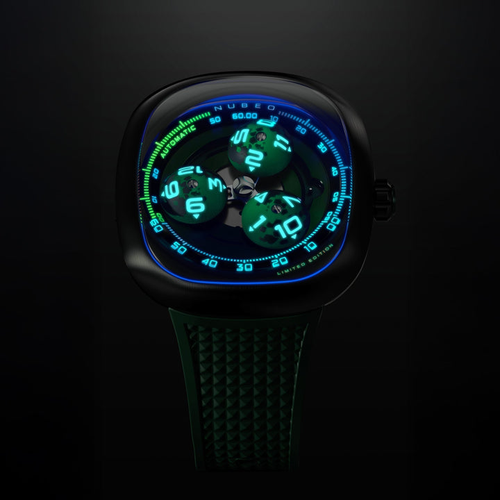 Tri-star Orbit Automatic Limited Edition Green / Rubber | Green Dial