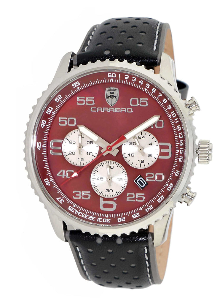 Aureum Silvertone/Maroon | Maroon Dial