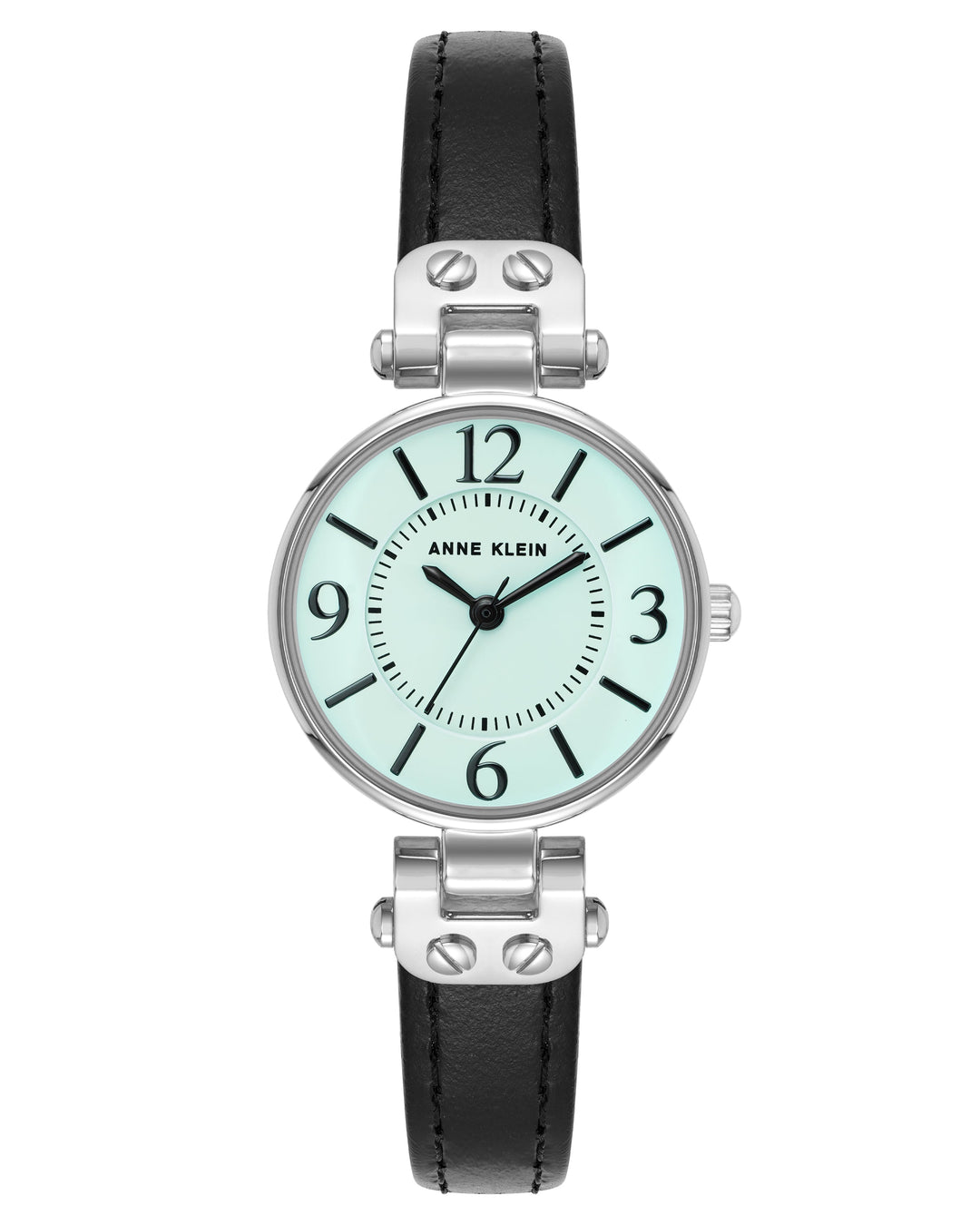 Anne Klein 34mm / Black / Aqua | Aqua Dial
