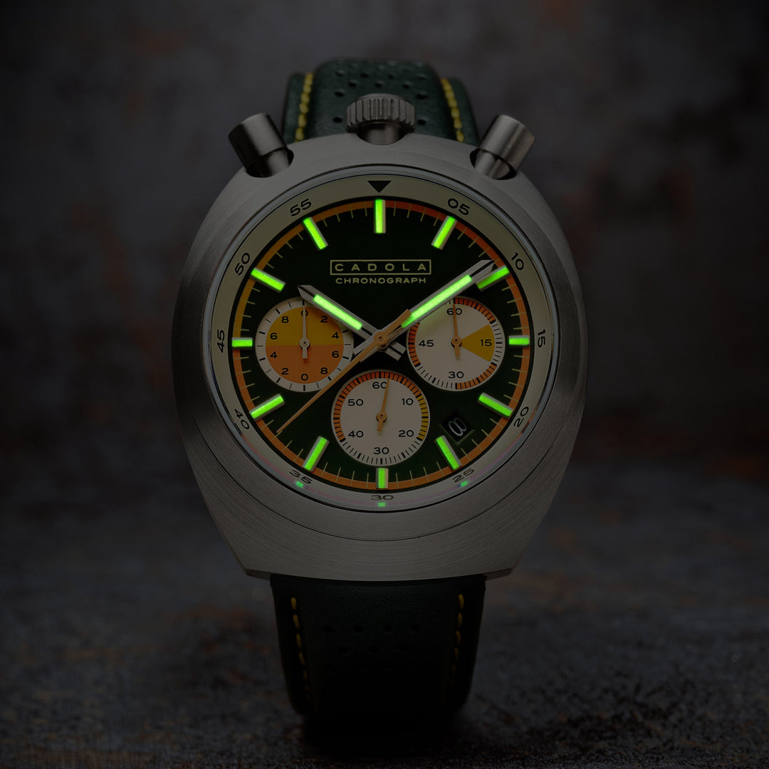 Testa Di Toro Chronograph Green / Leather | Green Dial