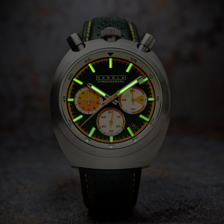 Testa Di Toro Chronograph Green / Leather | Green Dial