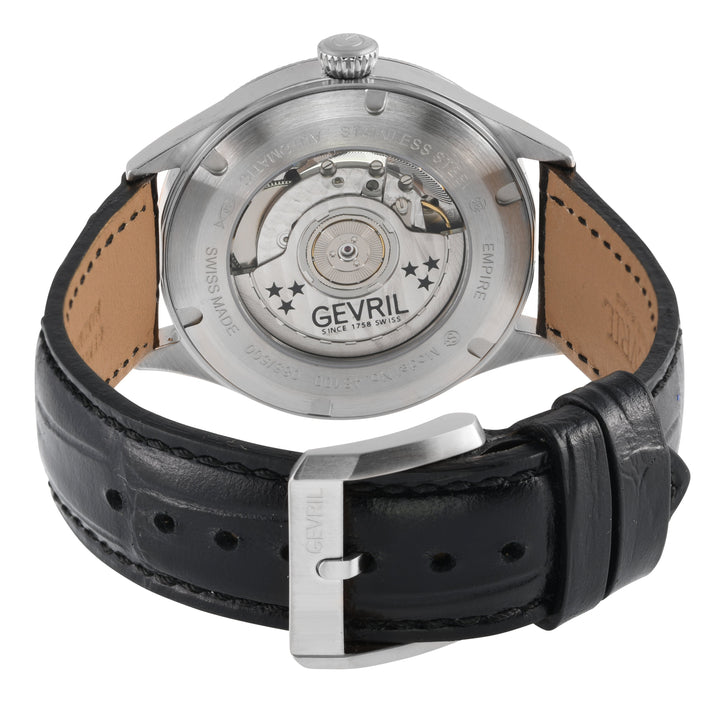 Empire Swiss made Automatic ETA 2895, 316L Case, Black Dial, second subdials | B