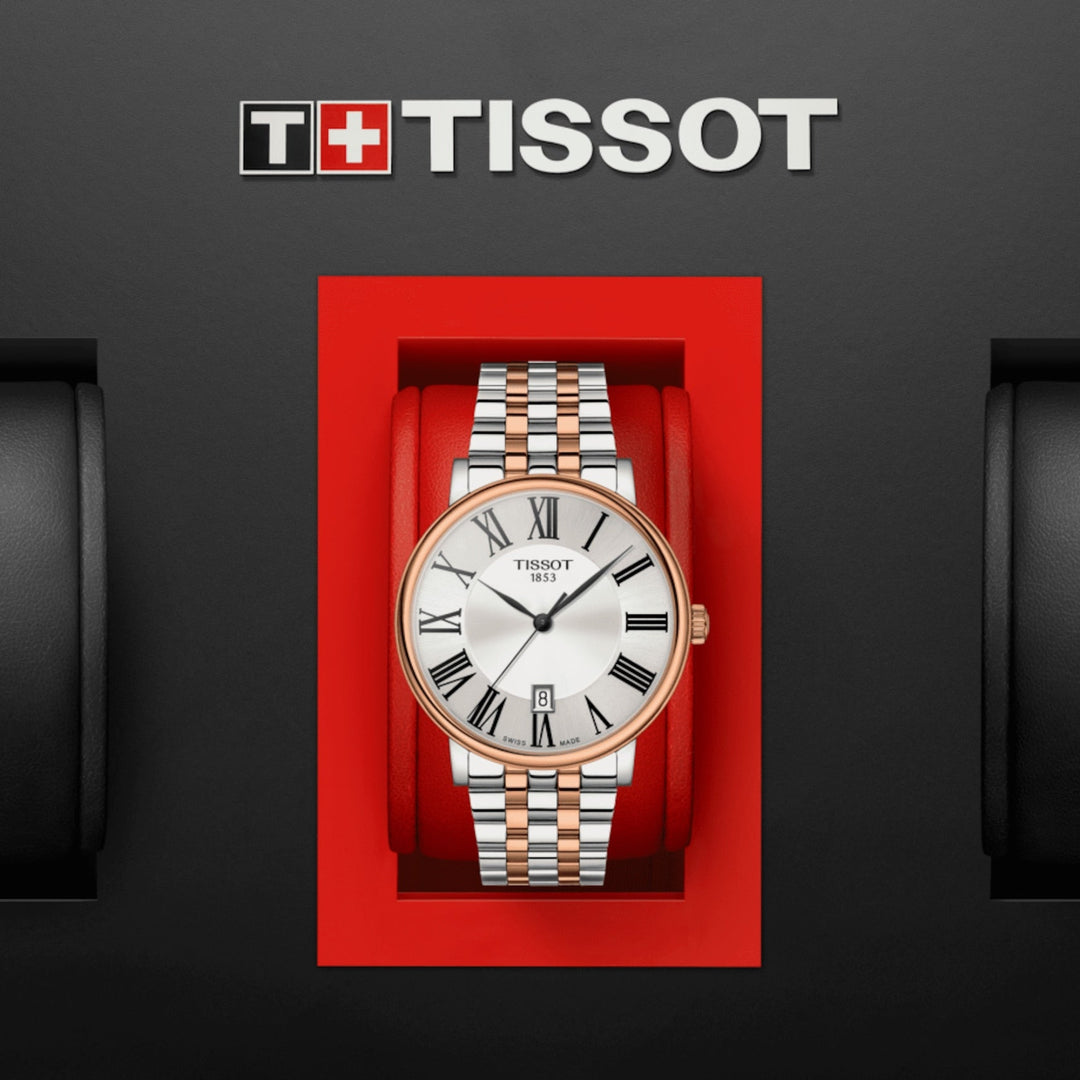 T-Classic Carson Two-Tone Silver Dial