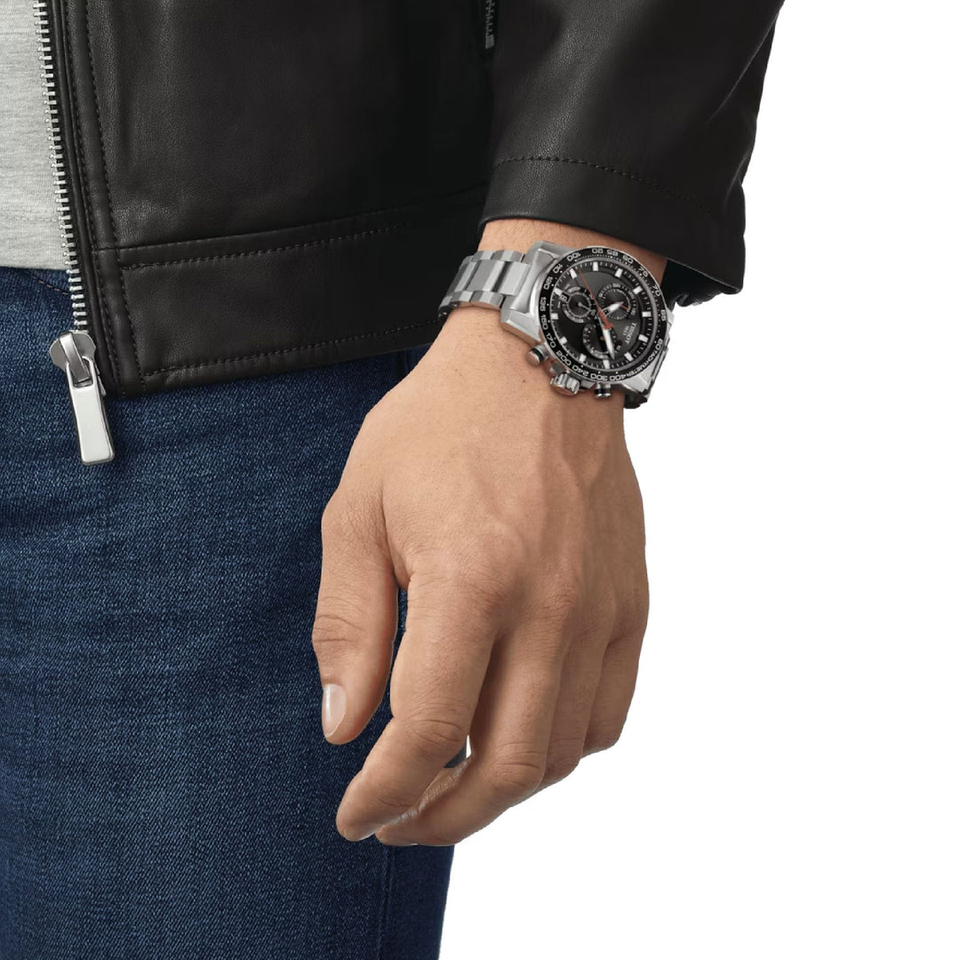 Supersport Chrono Black / Stainless Steel Black Dial
