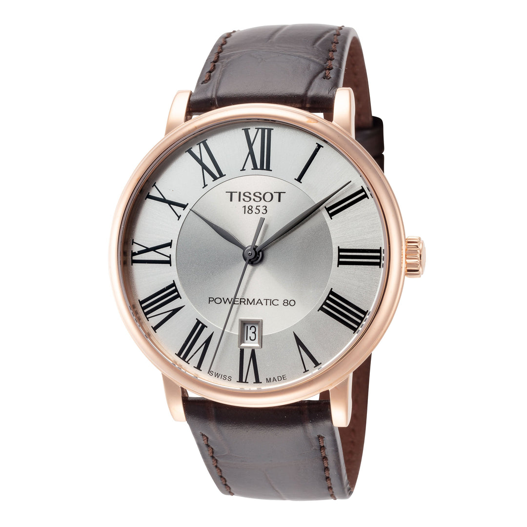 CARSON 40mm / Silver / Brown | Silver Dial