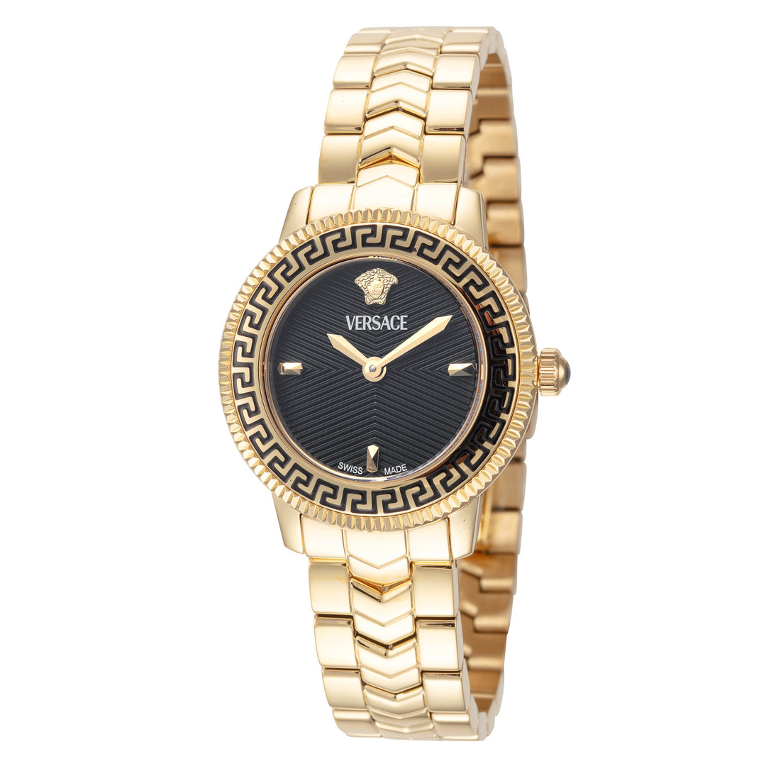 V-Icon 30mm / Black / Gold | Black Dial