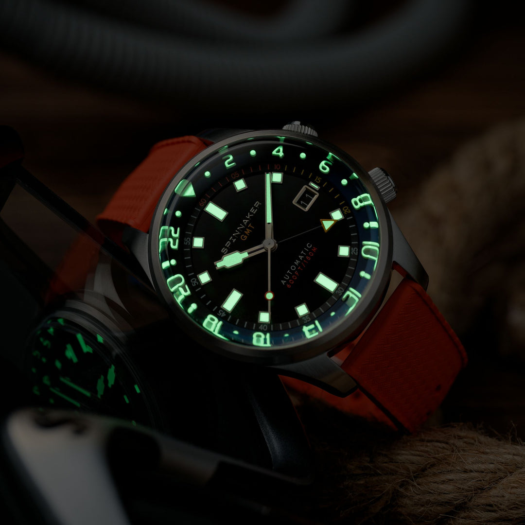 Bradner GMT Automatic Black / Stainless Steel Black Dial