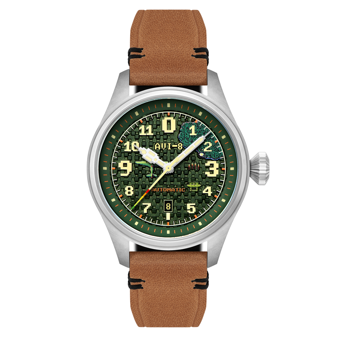 Hawker Hurricane Clowes Automatic Capcom 1942 Pixel Limited Edition Tan / Genuin