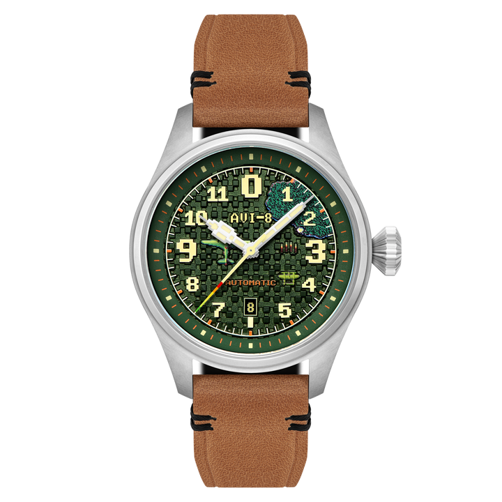 Hawker Hurricane Clowes Automatic Capcom 1942 Pixel Limited Edition Tan / Genuin