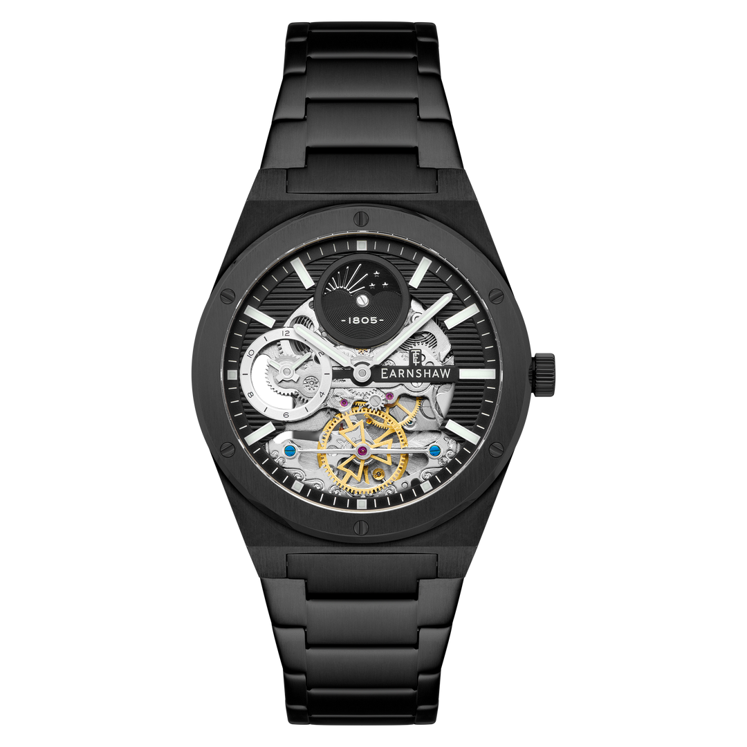 Drake Dual Time Automatic Black / Stainless Steel | Black Dial