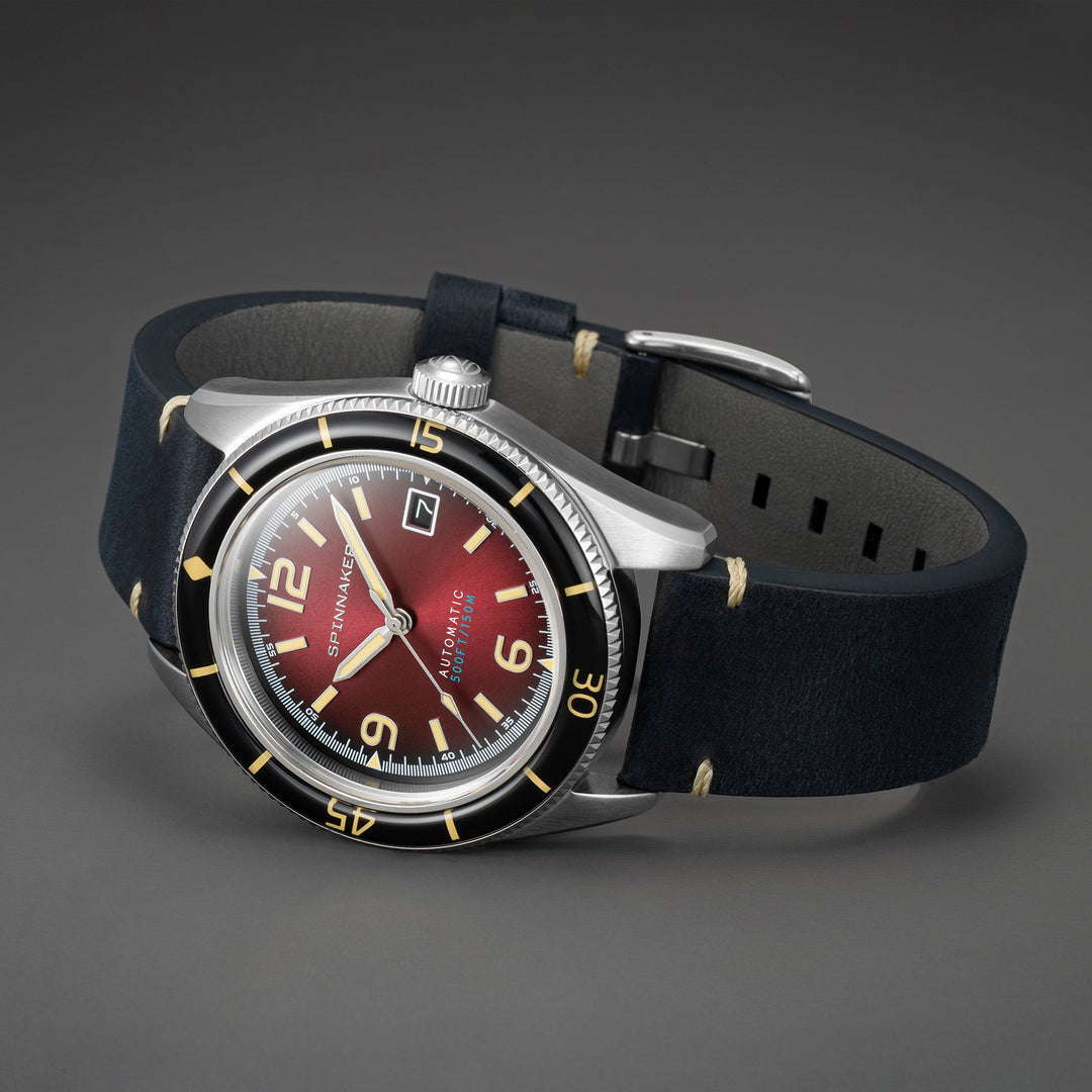 Fleuss Red / Leather | Red Dial