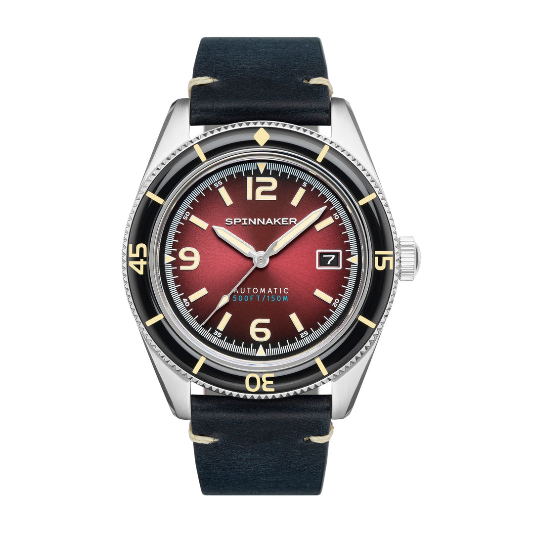 Fleuss Red / Leather | Red Dial