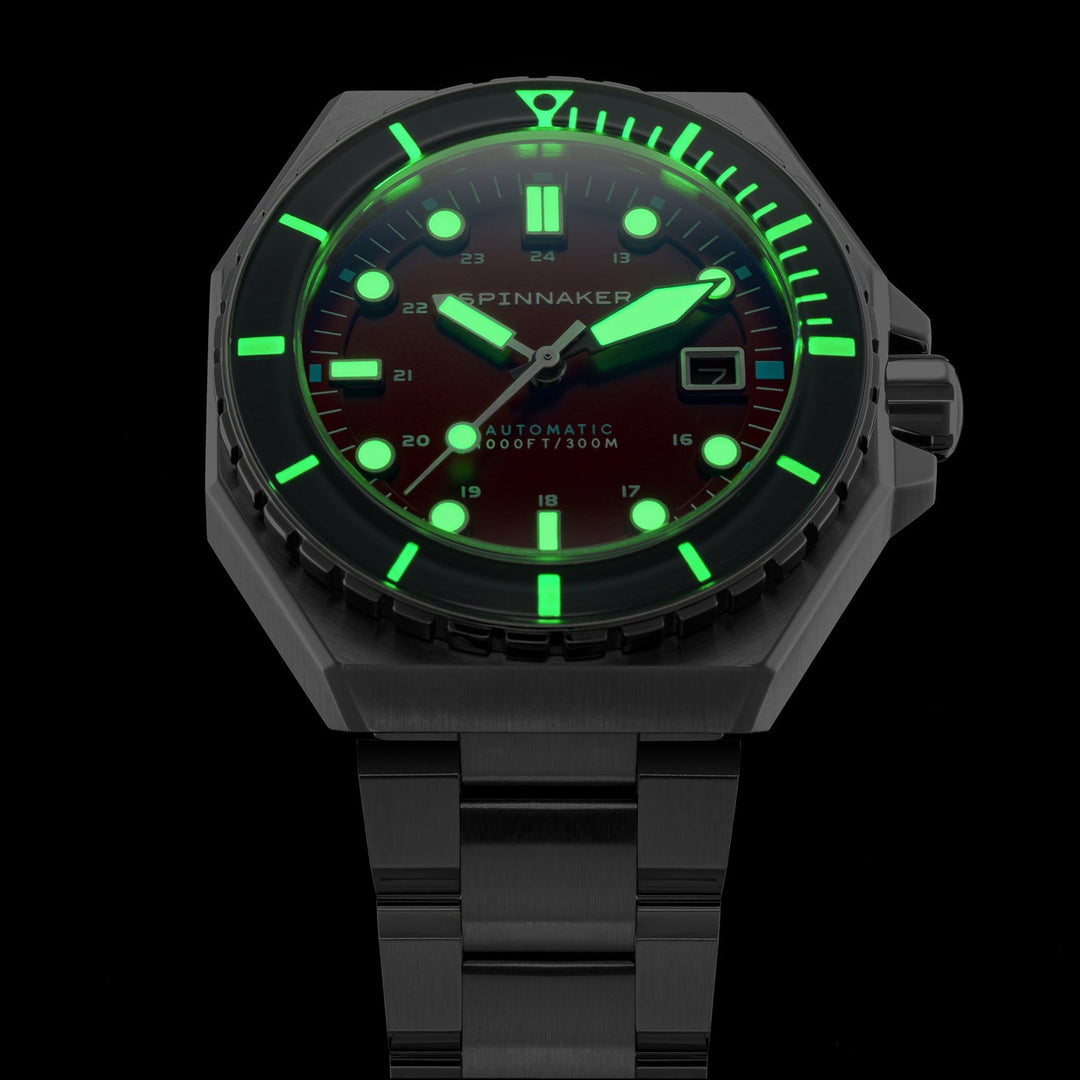 Dumas Burgundy / Stainless Steel | Burgundy Dial