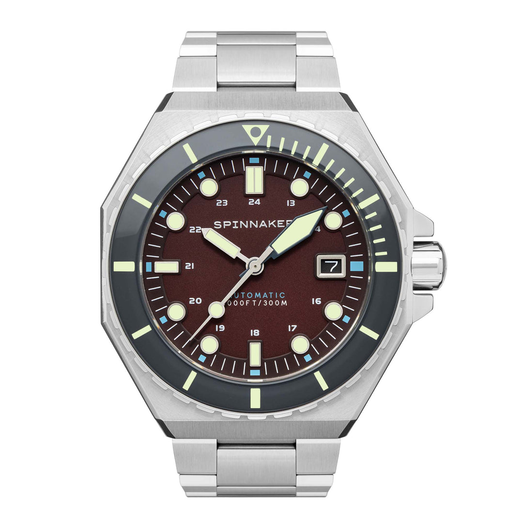 Dumas Burgundy / Stainless Steel | Burgundy Dial