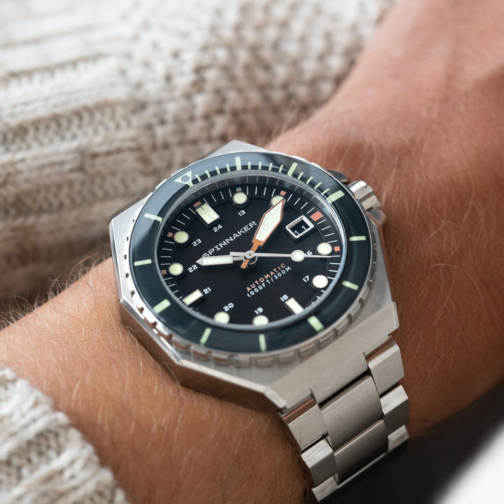 Dumas Blue / Orange / Stainless Steel | Blue Dial