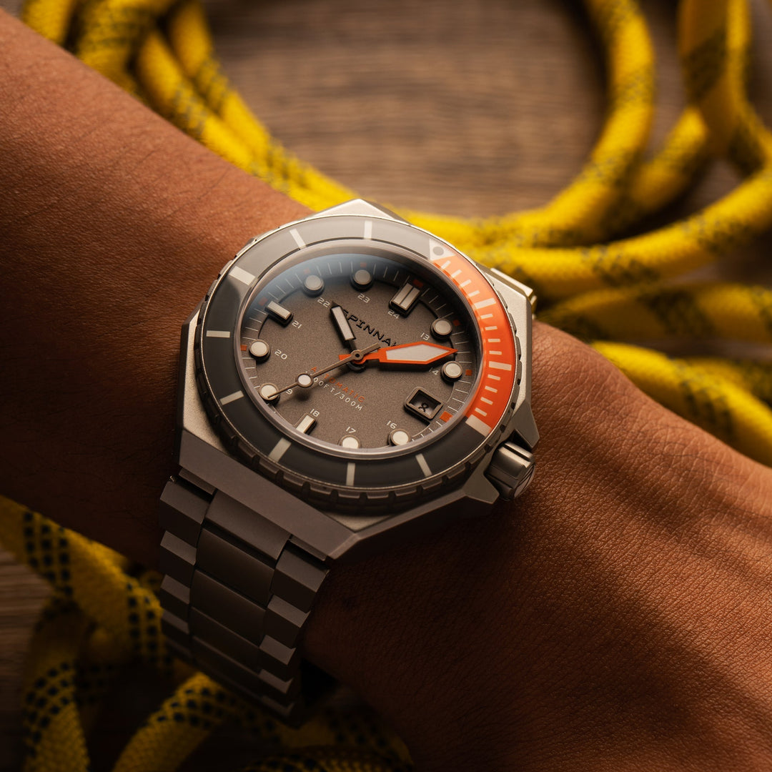Dumas Gray Dial / Orange / Stainless Steel | Gray Dial