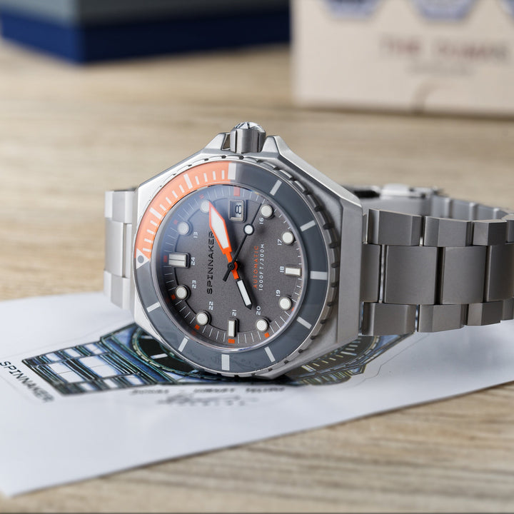 Dumas Gray Dial / Orange / Stainless Steel | Gray Dial