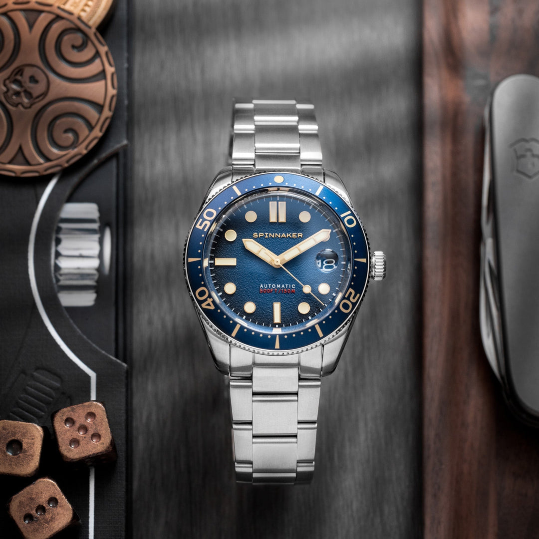 Croft Midsize Blue / Stainless Steel | Blue Dial