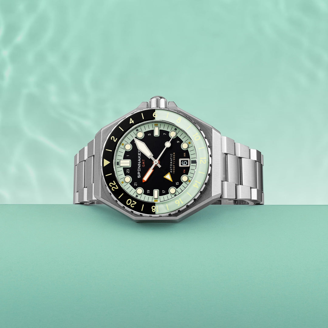 Dumas GMT Automatic Black / Stainless Steel | Black Dial