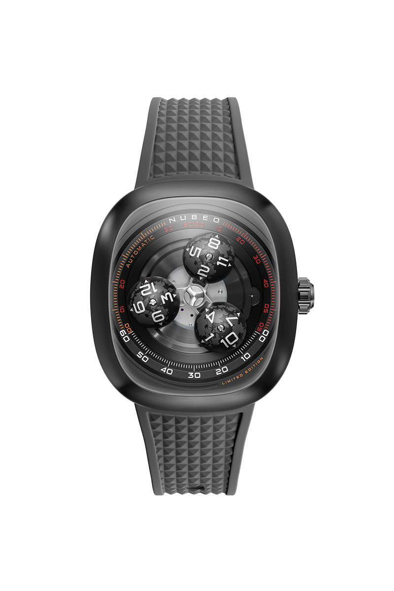 Tri-star Orbit Automatic Limited Edition Black / Rubber Black Dial