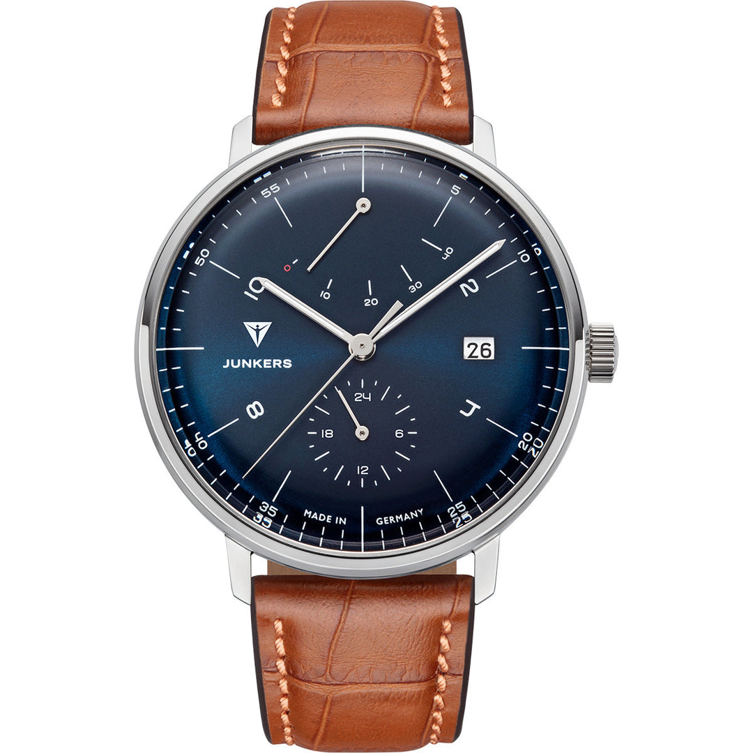 Bauhaus Power Reserve Leather / Petrol | Petrol Dial