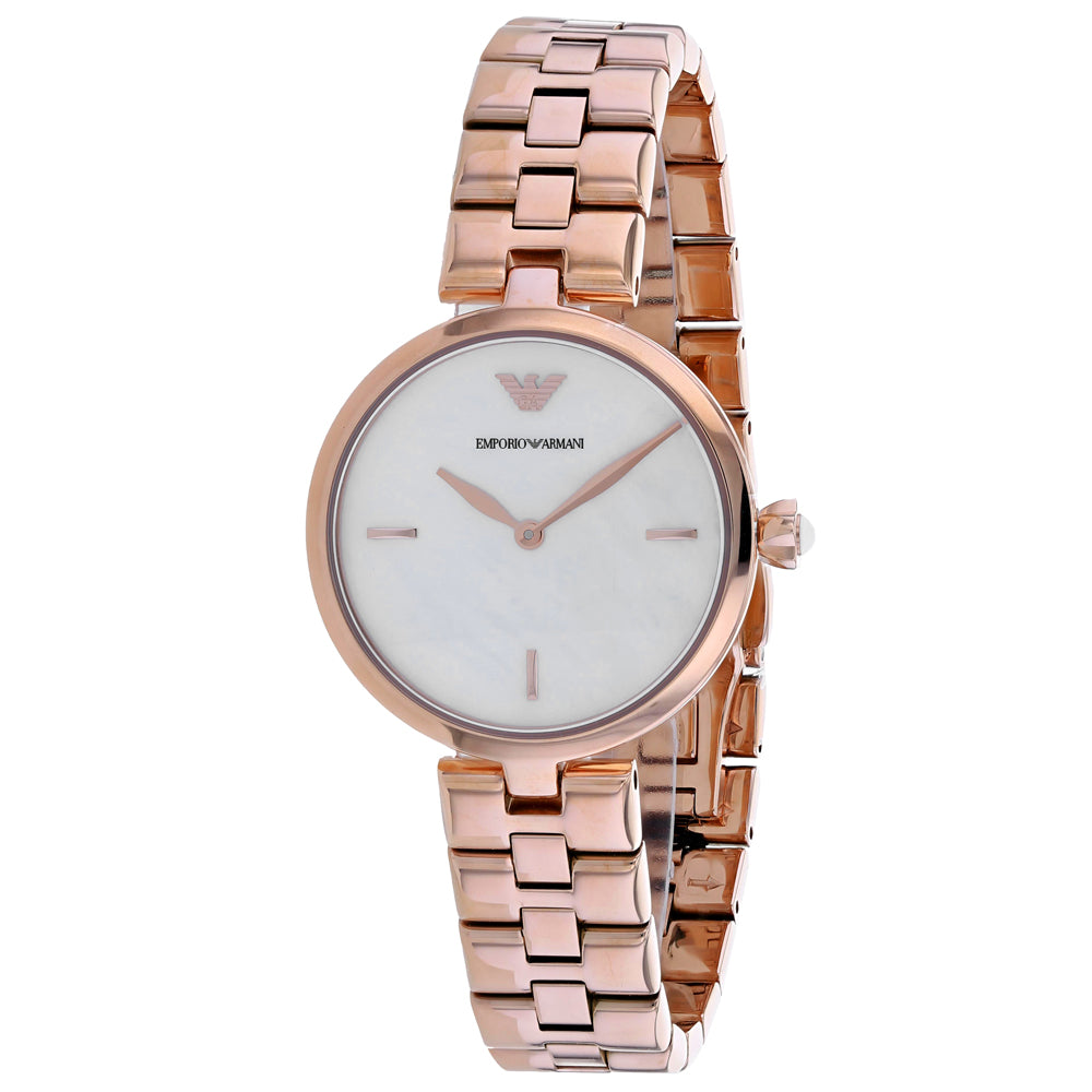 Arianna Mother-Of-Pearl Dial / Rose Gold-Tone Stainless Steel Bracelet Mother-of