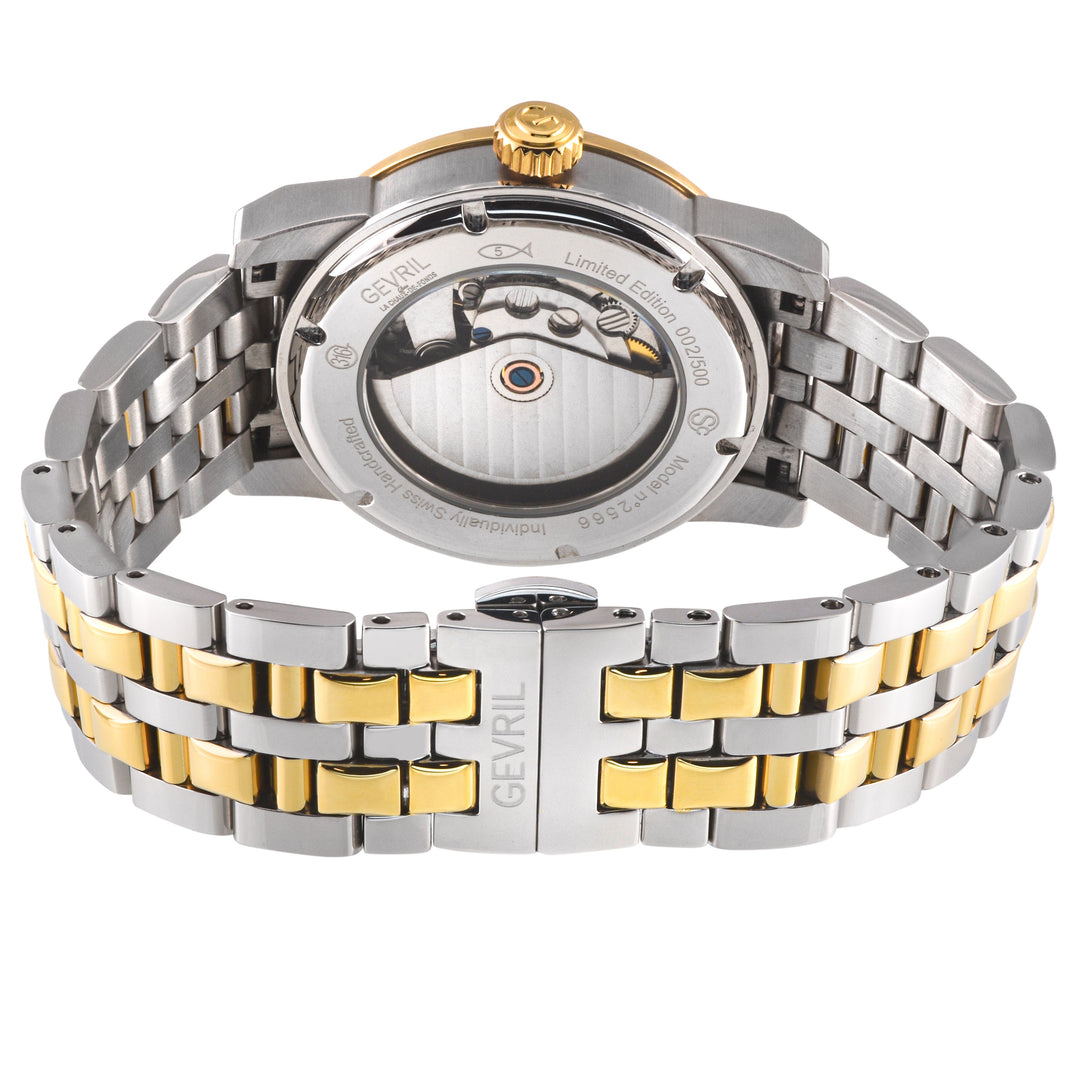 Madison Swiss Made Automatic , SS Case, White Dial. IPYG Bezel, Sub dial, SS/IPY