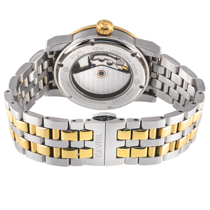 Madison Swiss Made Automatic , SS Case, White Dial. IPYG Bezel, Sub dial, SS/IPY