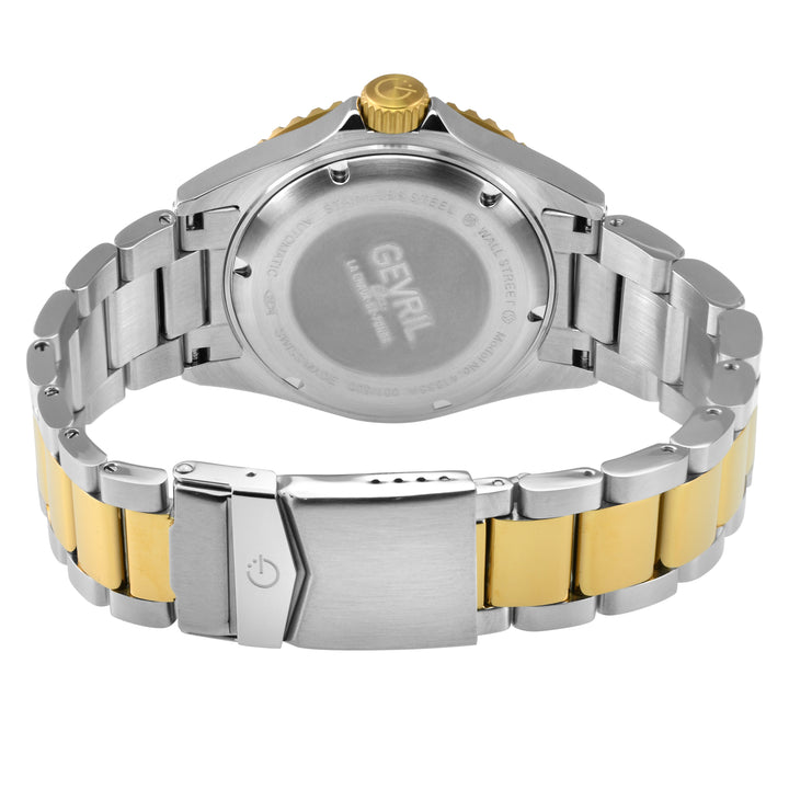 Wall Street Gevril Swiss Made SW200-1 Steel Rotating Black Ceramic Bezel , 316L 