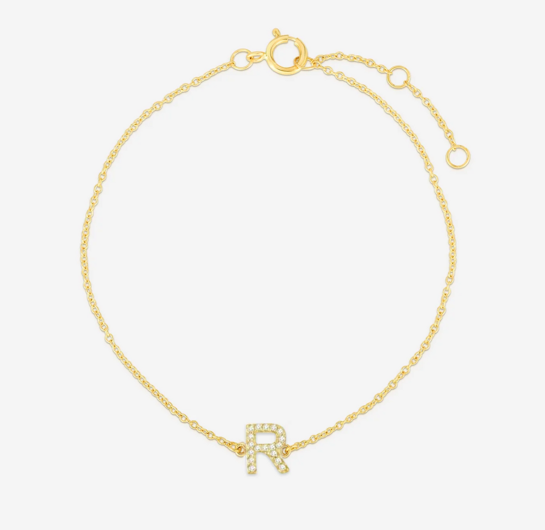 Diamond Initial Bracelet