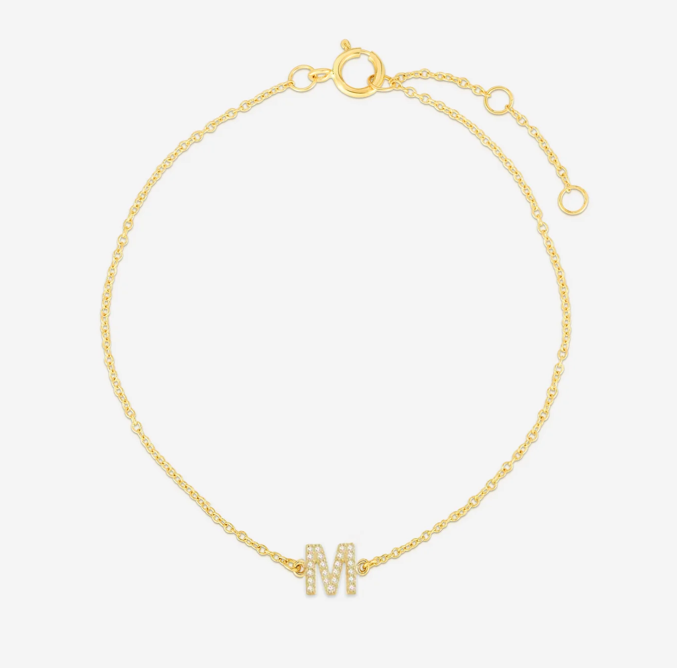 Diamond Initial Bracelet