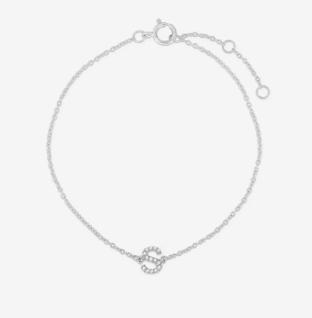 Diamond Initial Bracelet