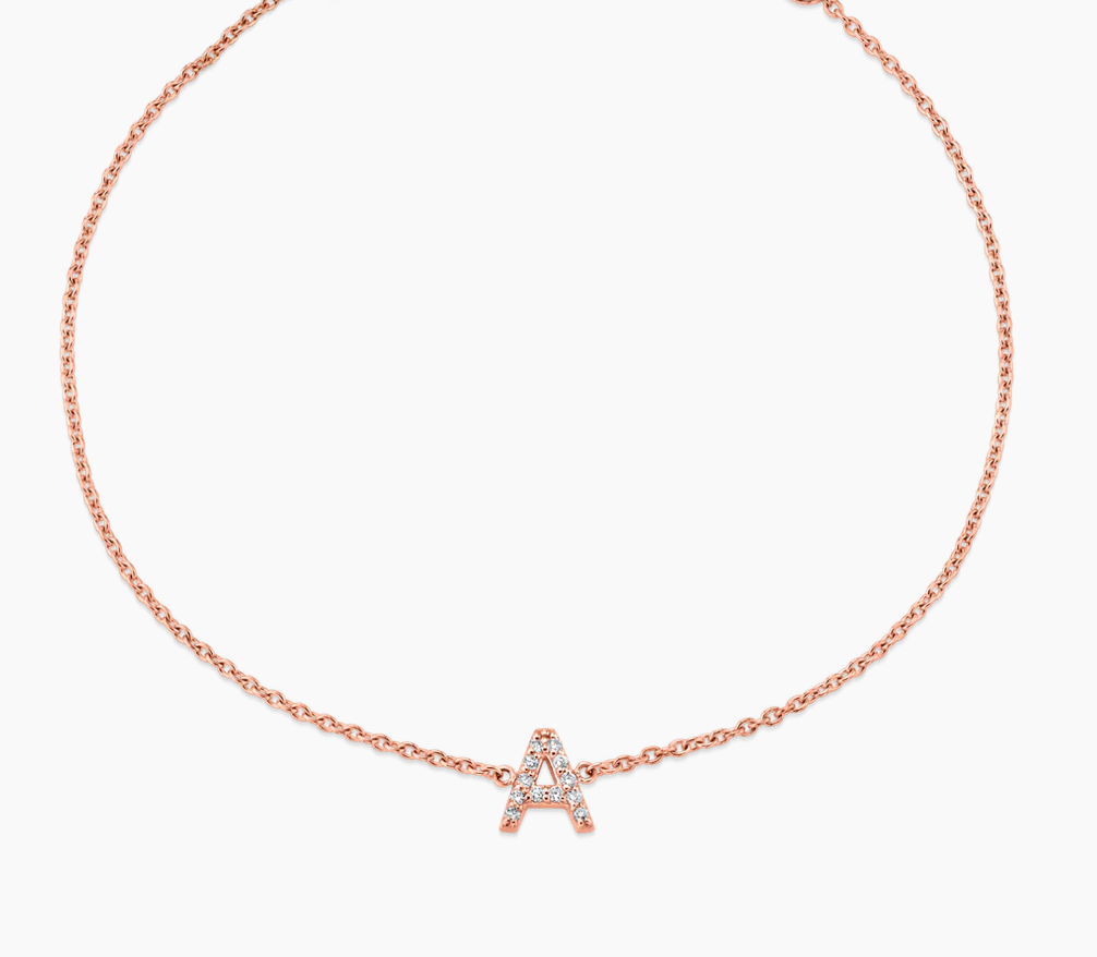 Diamond Initial Bracelet