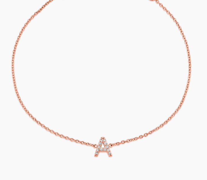 Diamond Initial Bracelet