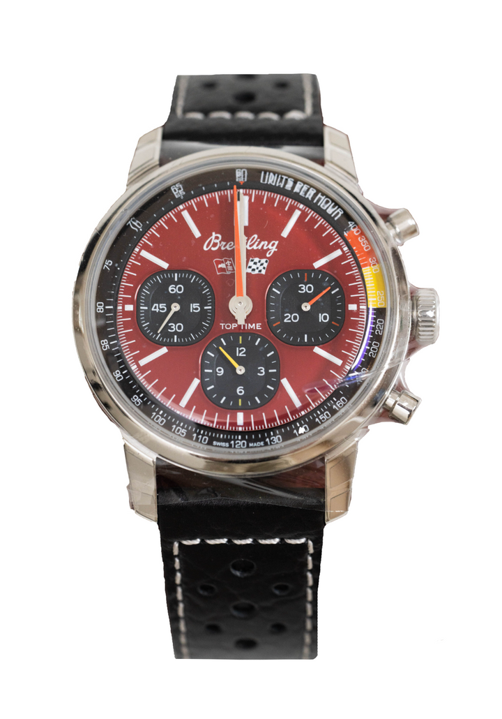 Brand New Breitling Top Time Chevrolet Corvette Red Chronograph Dial