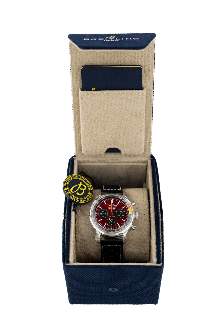 Brand New Breitling Top Time Chevrolet Corvette Red Chronograph Dial