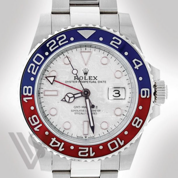 Brand New Rolex - White Gold - GMT Master II - 40mm "Pepsi" Meteorite Dial - Oyster Bracelet