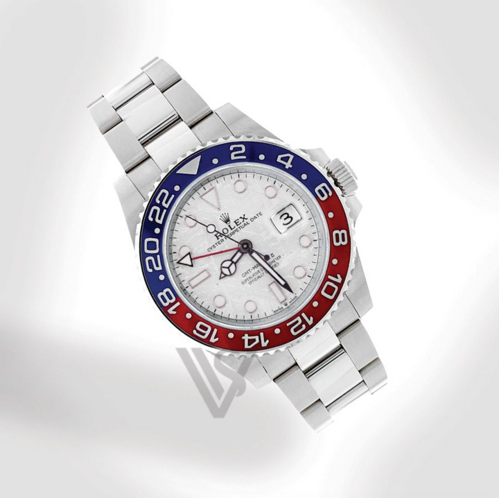 Brand New Rolex - White Gold - GMT Master II - 40mm "Pepsi" Meteorite Dial - Oyster Bracelet