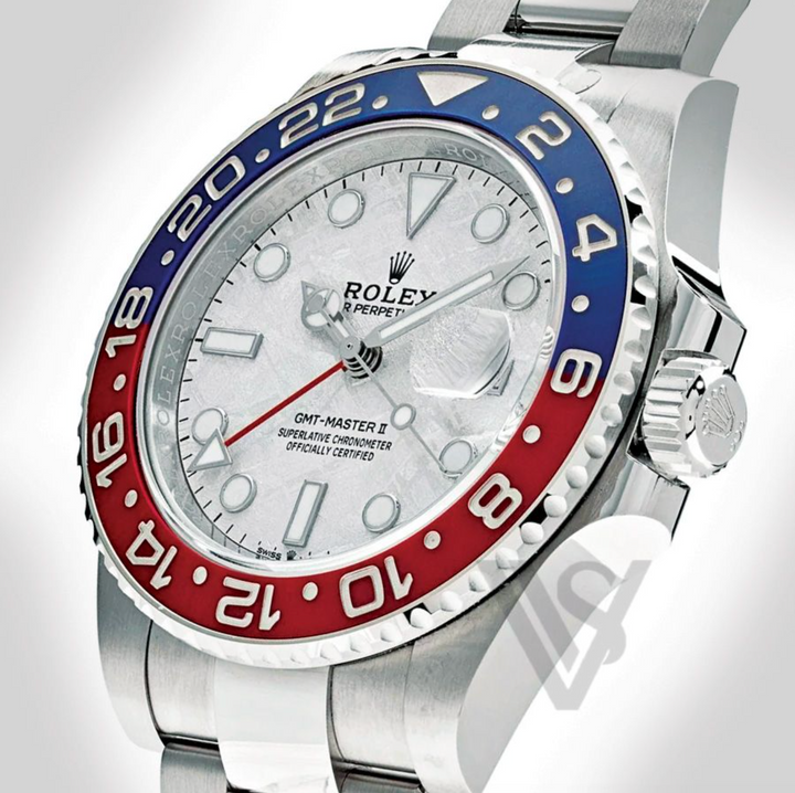 Brand New Rolex - White Gold - GMT Master II - 40mm "Pepsi" Meteorite Dial - Oyster Bracelet