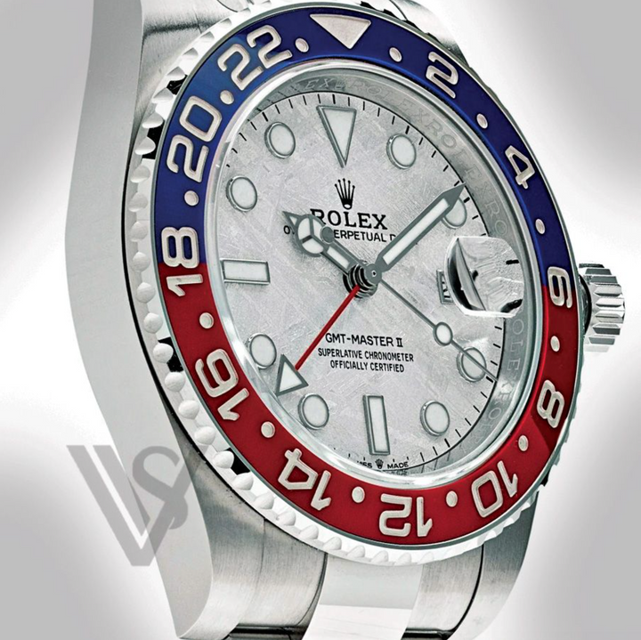 Brand New Rolex - White Gold - GMT Master II - 40mm "Pepsi" Meteorite Dial - Oyster Bracelet