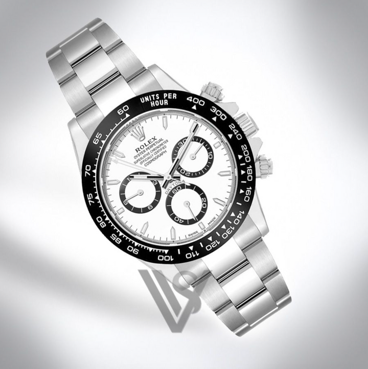 Brand New Rolex Daytona Black Bezel - White Index Dial - Oyster Bracelet