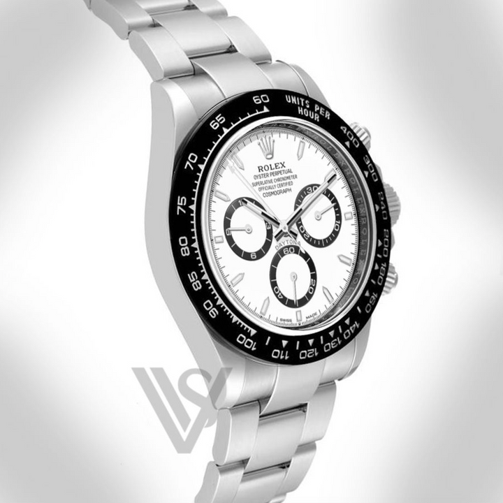 Brand New Rolex Daytona Black Bezel - White Index Dial - Oyster Bracelet